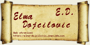 Elma Dojčilović vizit kartica